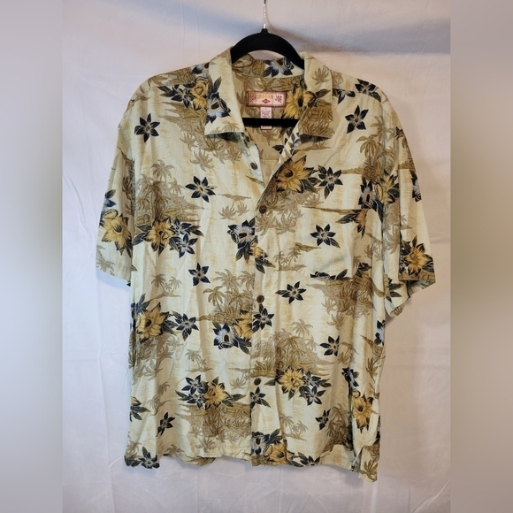CARIBBEAN Joe 100% Rayon Hawaiian Shirt - Picture 1 of 5